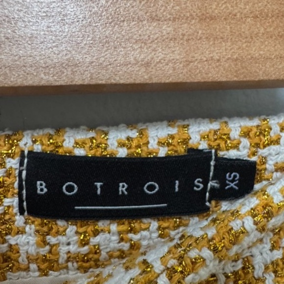 Yellow and White Tweed Mini Skirt in XS - Picture 4 of 5